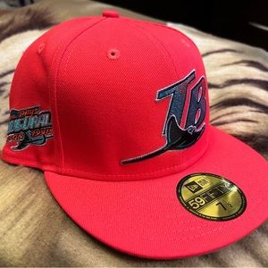 Tampa Bay Rays New Era 59fifty 7 1/2 Styll Exclusive Lava Skies Inaugural Patch